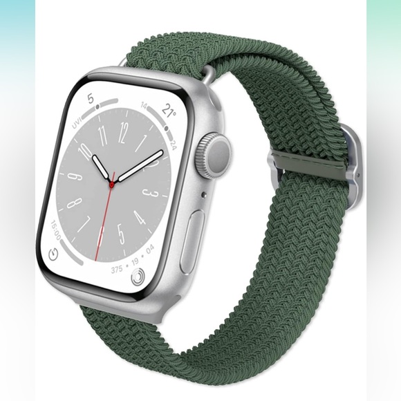 5for$10 RhinoShield Braided Green Watchband For Apple iWatch 42mm/44mm/45mm/49mm - Picture 1 of 8